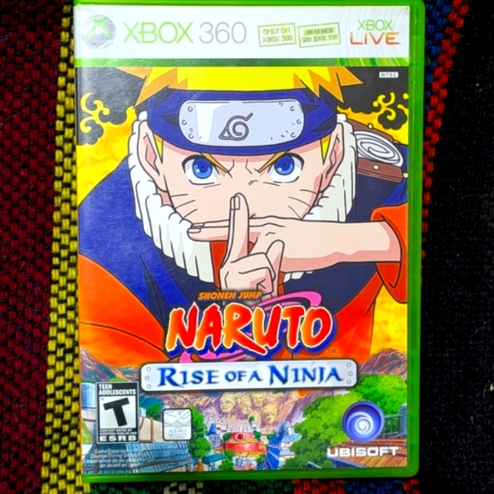 NARUTO RISE OF A NINJA |  XBOX 360 LIVE | Ubisoft | Complete Game in Box | VG+